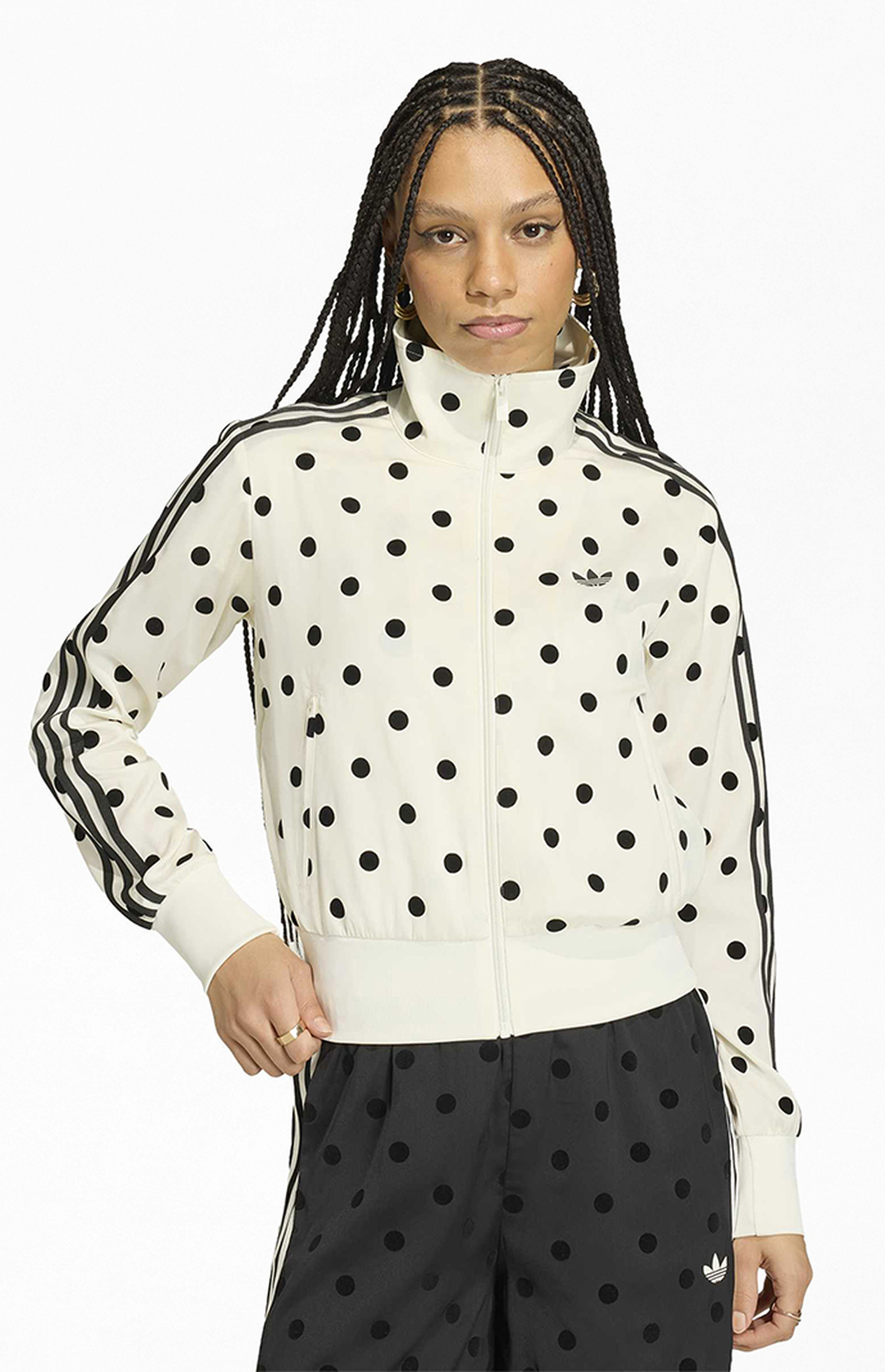 adidas White Satin Firebird Track Jacket | PacSun