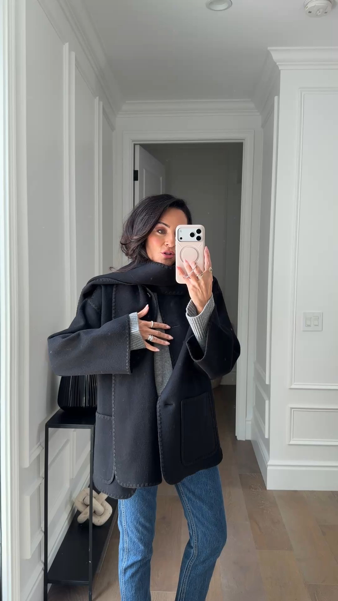 Sharing this beautiful coat for the season! 
I sized up in coat for fit! 
Sized up to a small in sweater 



Coat, style, winter, denim 

#LTKHoliday #LTKSeasonal #LTKOver40