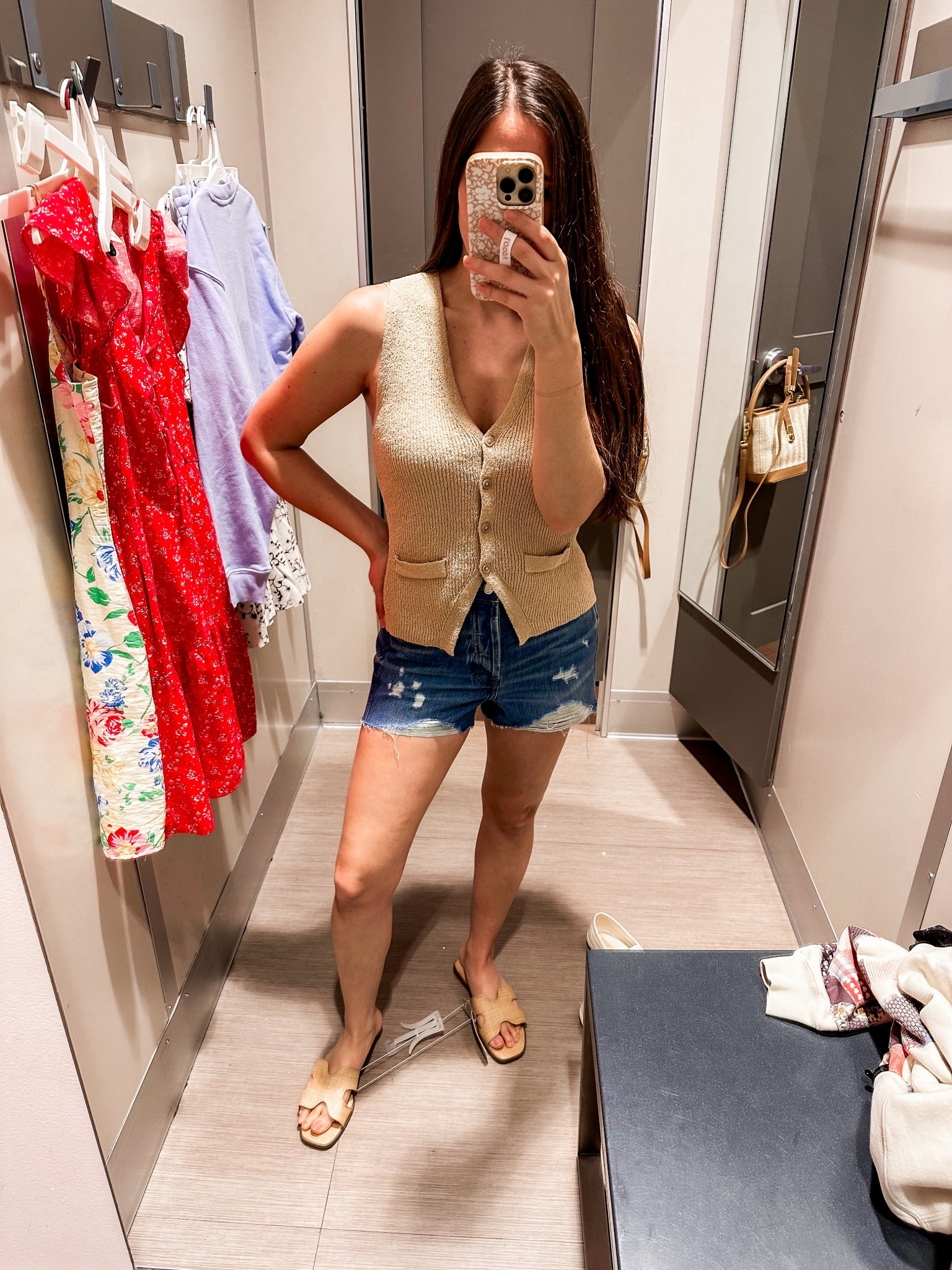 Target sweater best small- needed XS 
Shorts tts 
Shoes tts 

#LTKPetite #LTKStyleTip #LTKFindsUnder50