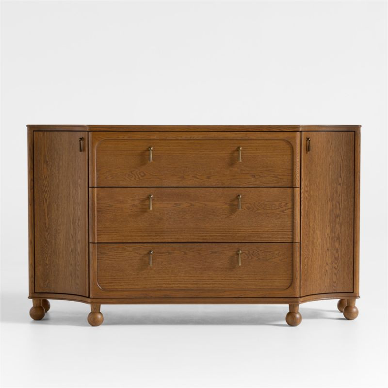 Thurlow Oak Wood Kids 3-Drawer Dresser by Jake Arnold | Crate & Kids | Crate & Barrel