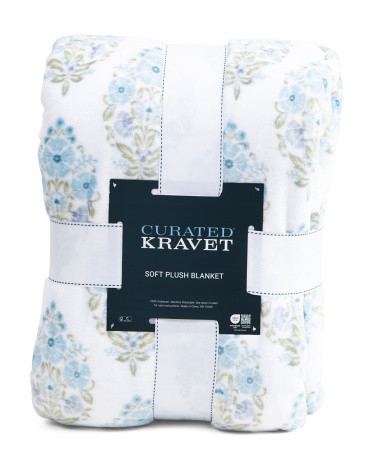 Bouquet Damask Fleece Blanket | Polyester | Marshalls