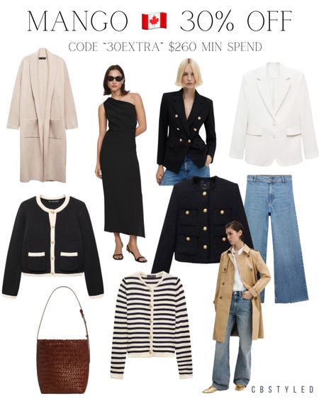 Mango 🇨🇦 30% off with code 30EXTRA ($260 min spend)

Outfit ideas from Mango, Mango fashion finds, spring fashion finds 

#LTKsalealert #LTKstyletip