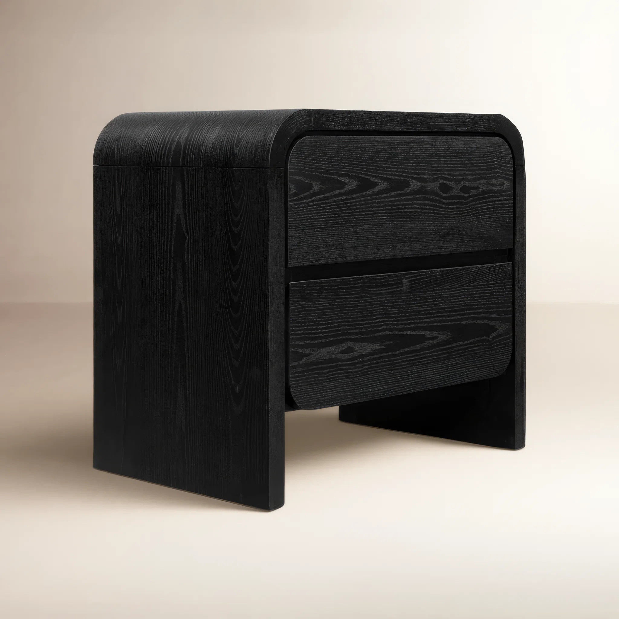 Nori 2 - Drawer Nightstand in Jet Back | AllModern