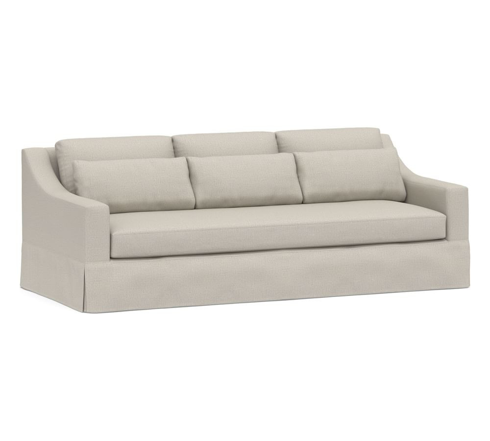 York Slope Arm Deep Seat Slipcovered Sofa | Pottery Barn (US)