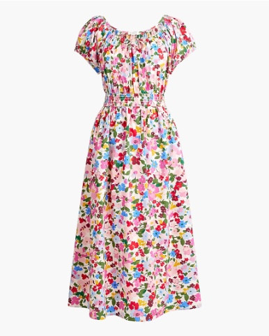 Colorful floral puff sleeve midi dress
Easter dress spring outfit 

#LTKSaleAlert #LTKSeasonal