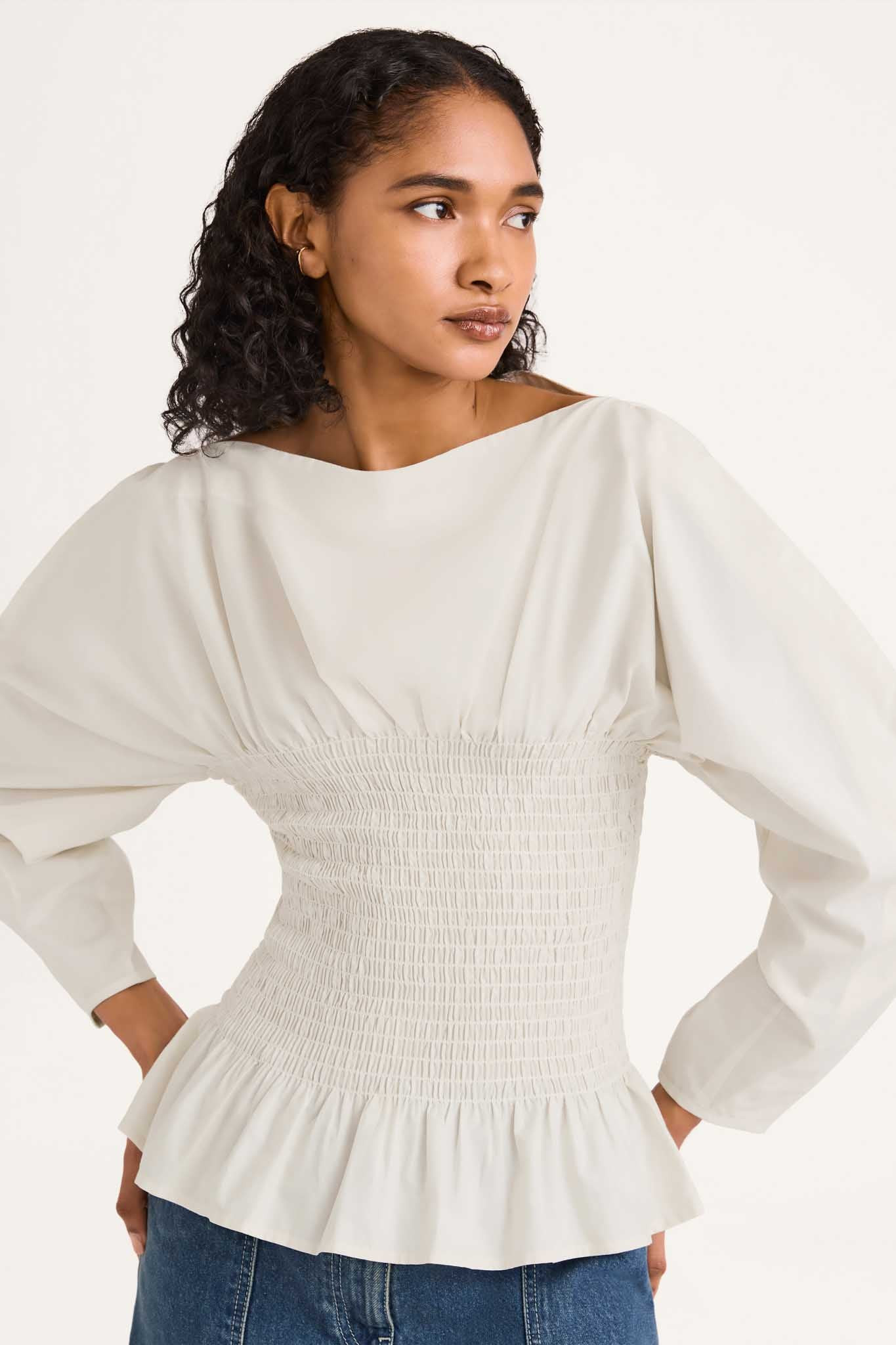 Aurora Top in Chalk | Merlette NYC