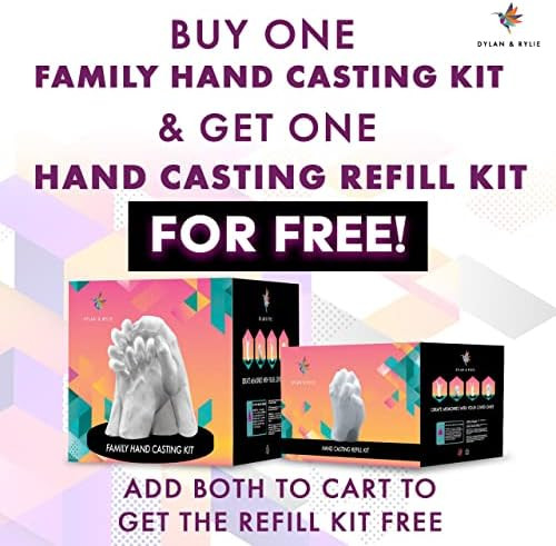 Hand Casting Kit Couples - Plaster Hand Mold Casting Kit, DIY Kits for Adults and Kids, Wedding G... | Amazon (US)