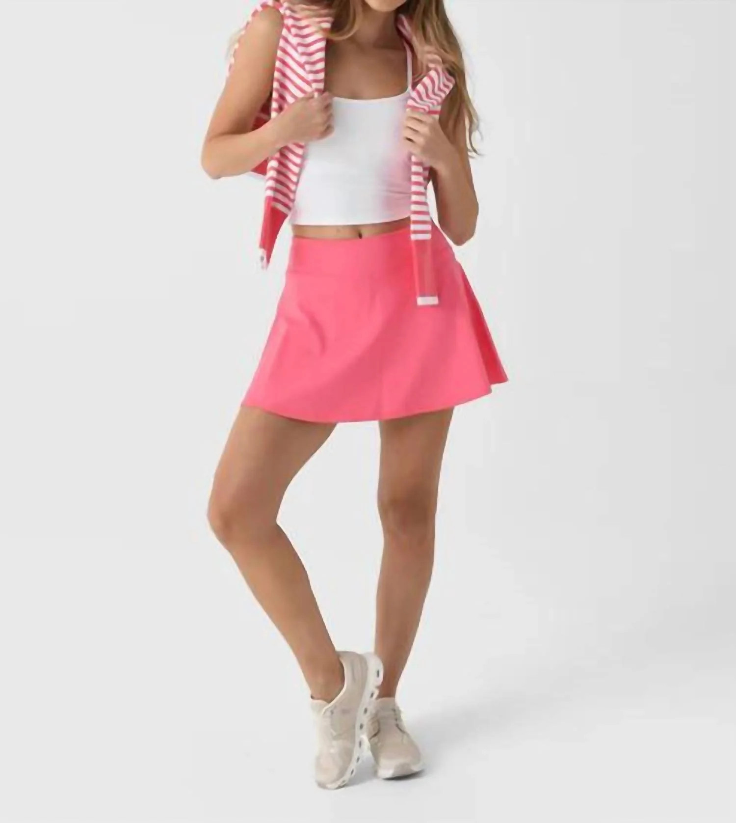 All Day Skort In Guava | Shop Simon