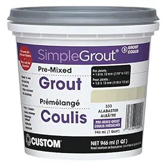 Premixed Sanded Grout - #333 Alabaster, 946 ml | Amazon (US)