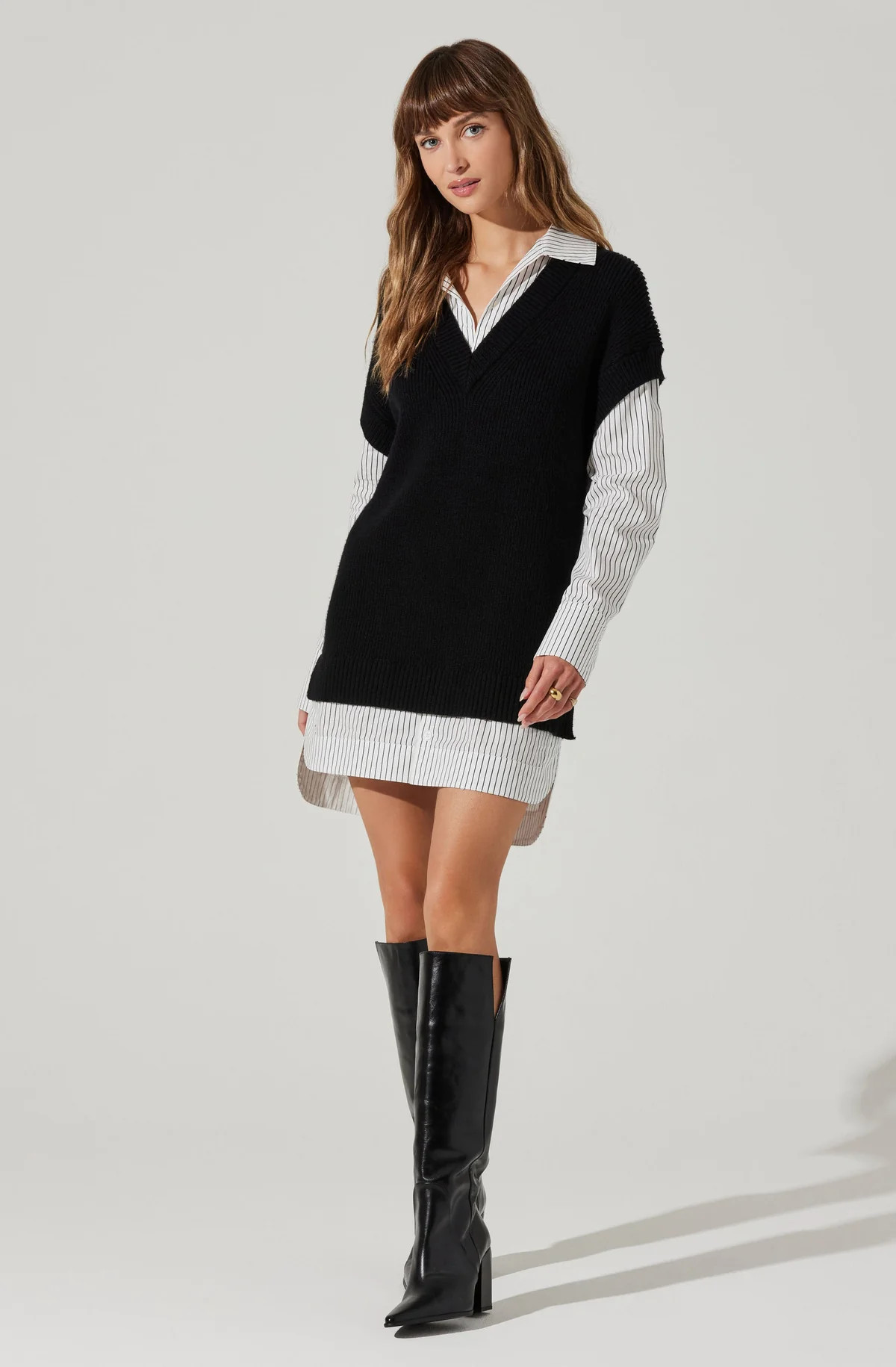 Ishilly Layered Sweater Dress | ASTR The Label (US)