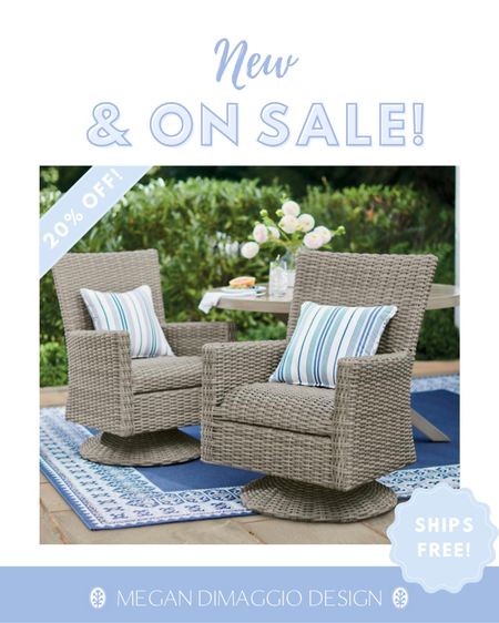 These pretty new outdoor dining swivel chairs remind me of Kingsley Bate but for way less!! Plus now they’re 20% OFF & ship free!! 👏🏻👏🏻👏🏻 also linked the matching dining tables that are also on sale!!

#LTKSeasonal #LTKhome #LTKsalealert