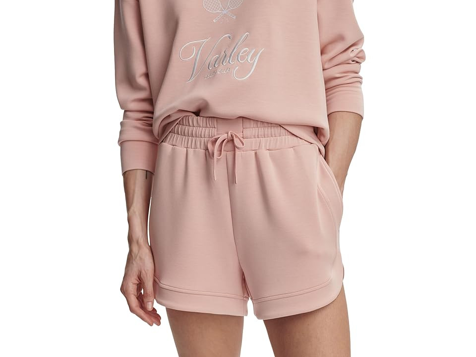Varley Ollie High-Rise Shorts 3.5 Women's Shorts Dusty Pink : XXS, Elastane/Polyester/Viscose | Zappos