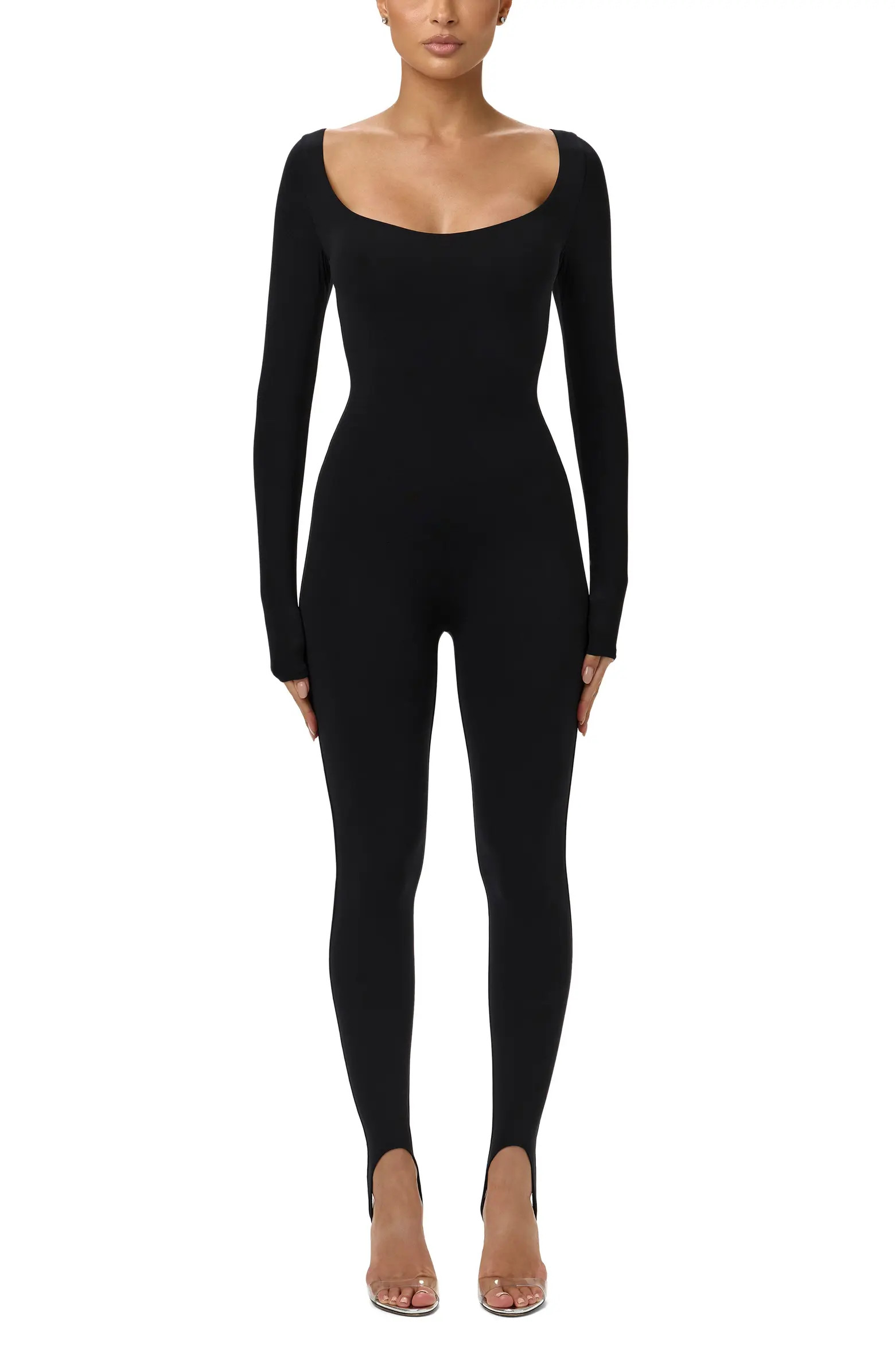 Naked Scoop Neck Long Sleeve Jumpsuit | Nordstrom