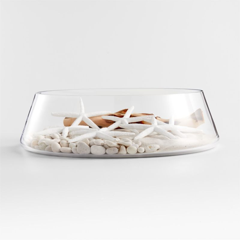 Alder Low Glass Bowl | Crate and Barrel | Crate & Barrel