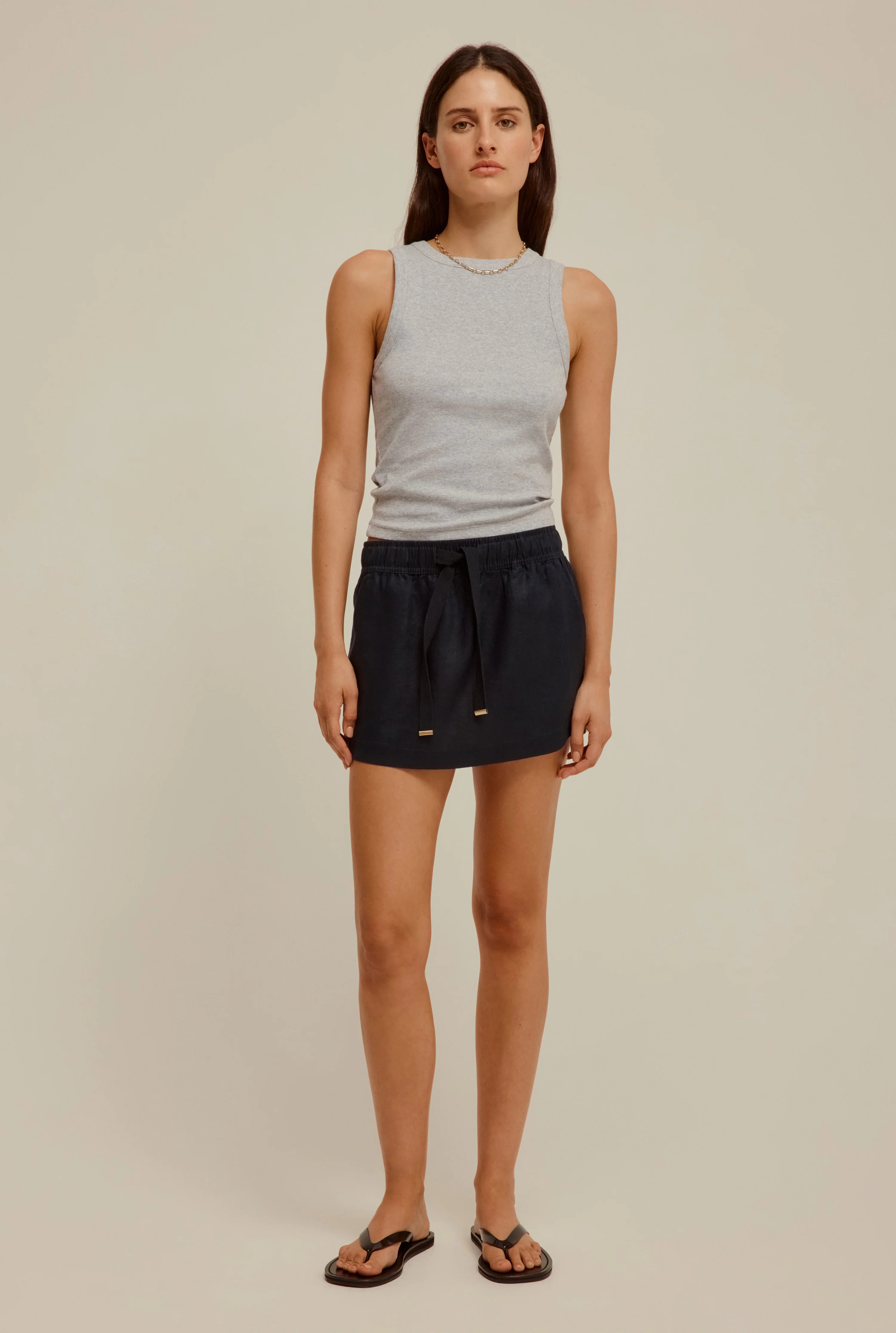 Crew Neck Jersey Rib Tank | Venroy AU