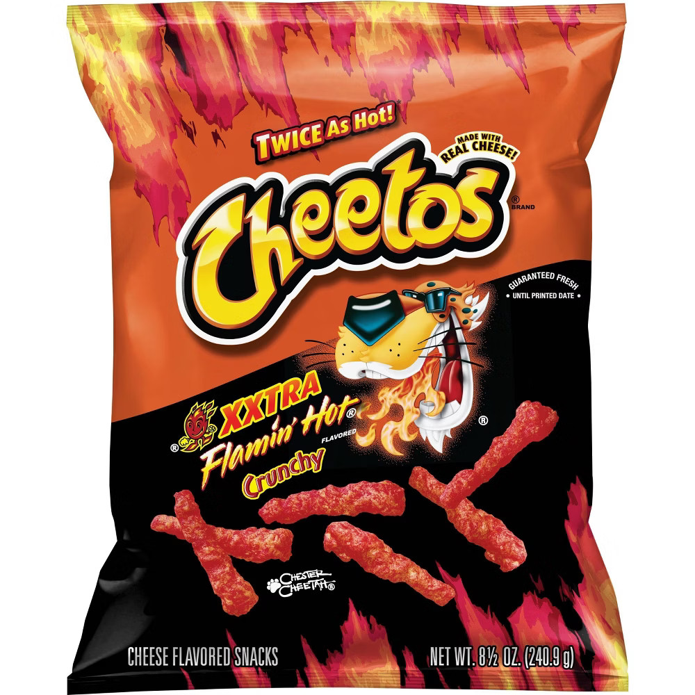 Cheetos XXTRA Flamin' Hot Crunchy Cheese Flavored Snacks - 8.5oz | Target