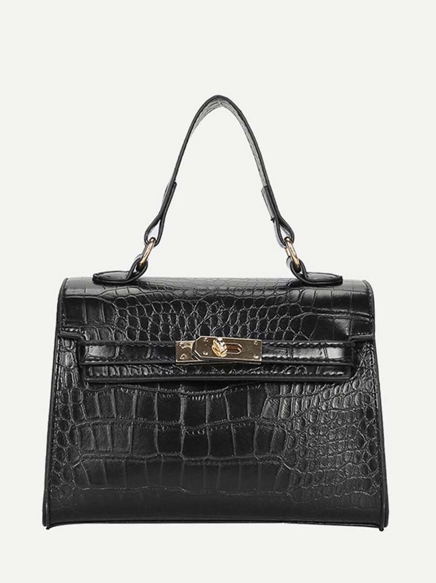 Croc Embossed Grab Bag | SHEIN
