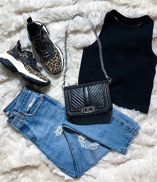 Haley Crew Neck Racerback Cropped Knit Sleeveless Tank | Dillards