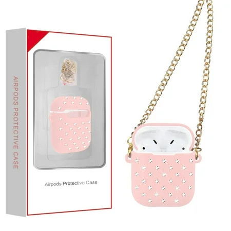 Compatible Cover for AirPods Diamond Case with Strap Chain Silicone Cute Girl Women Skin Protective  | Walmart (US)