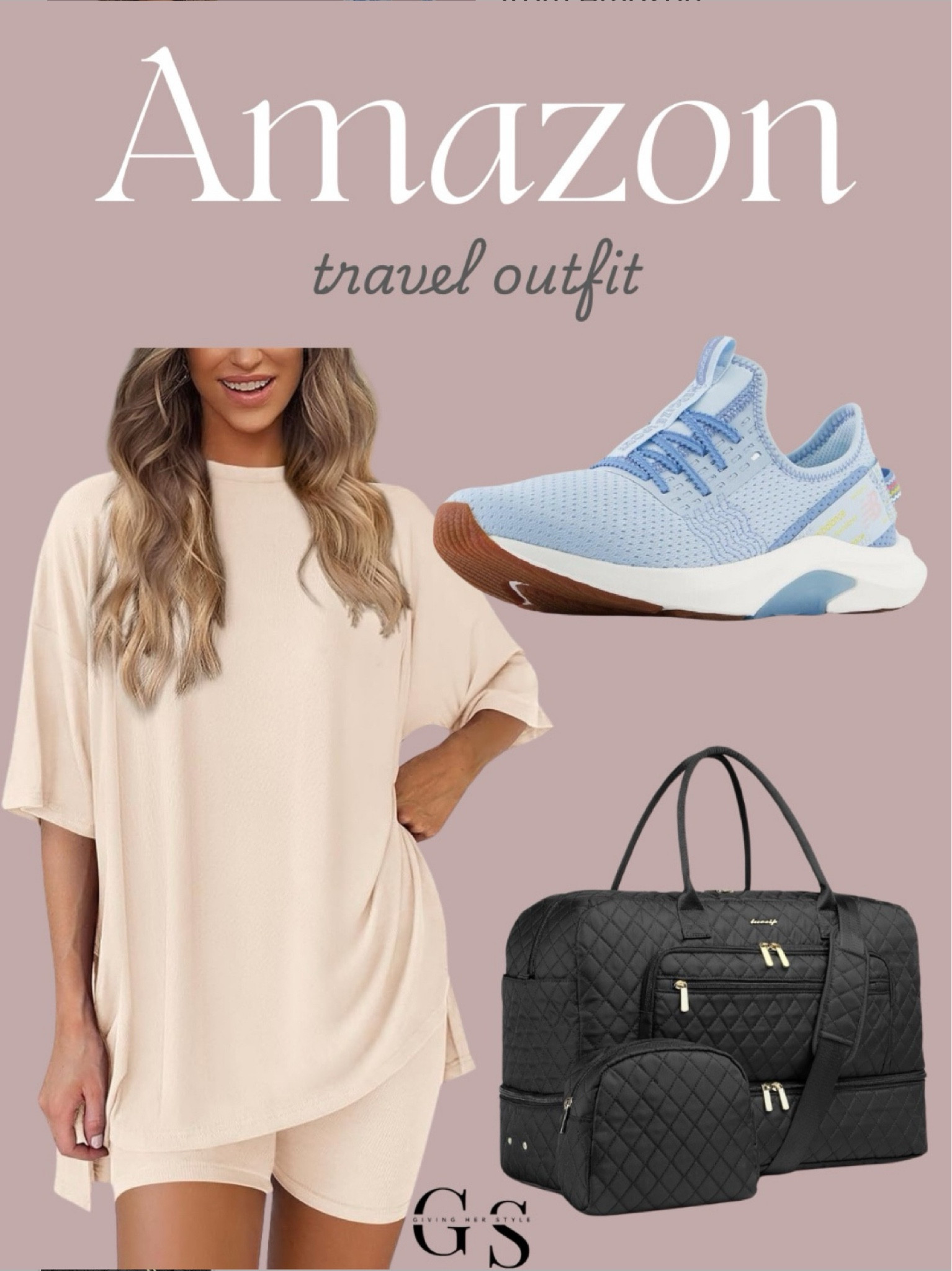 Spring travel outfit from Amazon 

Amazon outfit idea, Amazon finds, Amazon fashion, Spring outfit from amazon, Travel outfit 
Errands outfit
Casual style, running, gym, errands outift, airport outfit, athletic wear, lounge wear, sneakers, gen x outfit, flowy shorts, white sneakers biker shorts, resort wear, jeans, sandals, gold earrings, ootd, outfit inspo, outfit ideas

#LTKActive #LTKStyleTip #LTKTravel