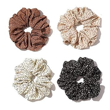 Large satin Scrunchies XL Silk Oversized Scrunchie for Thick long Hair Scrunchy Bobbles Hair Ties Jumbo for Women Girls | Amazon (US)