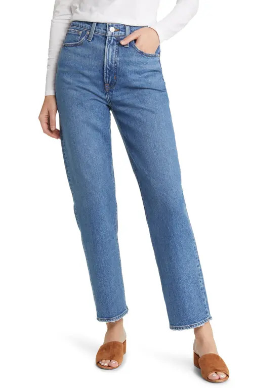 Madewell The Perfect Vintage Straight Leg Jeans in Earlwood Wash at Nordstrom, Size 28 | Nordstrom