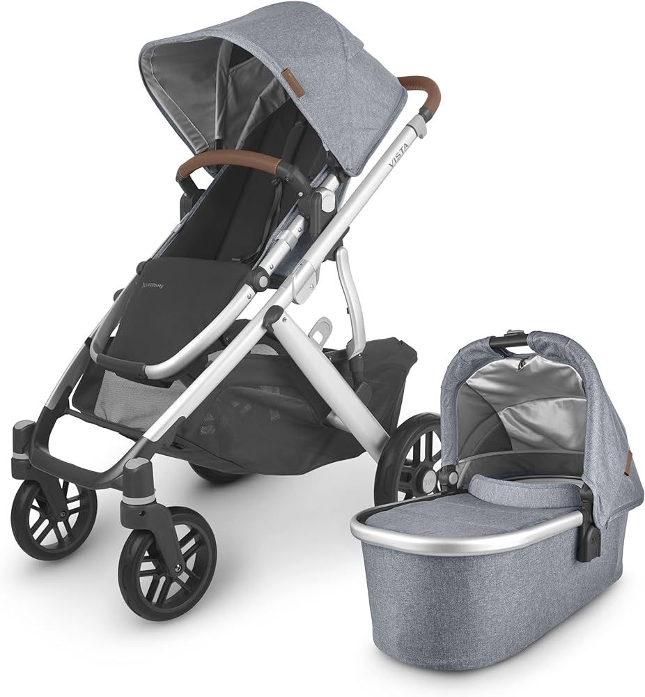 UPPAbaby Vista V2 Stroller/Convertible Single-to-Double System/Bassinet, Toddler Seat, Bug Shield... | Amazon (US)