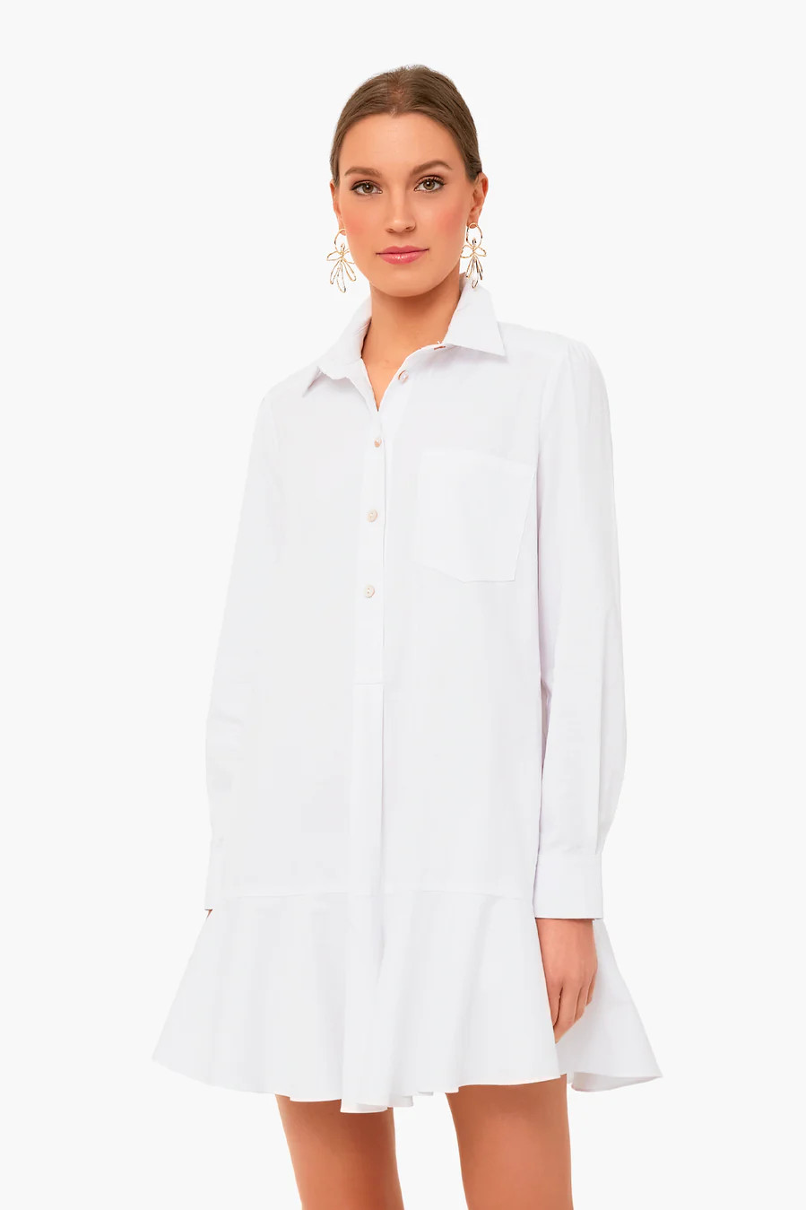 White Callahan Shirt Dress | Tuckernuck (US)
