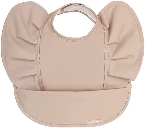 Willow + Sim Waterproof Baby Bib for Baby Girl - Better Than Silicone, Wipe Clean and Washable - ... | Amazon (US)