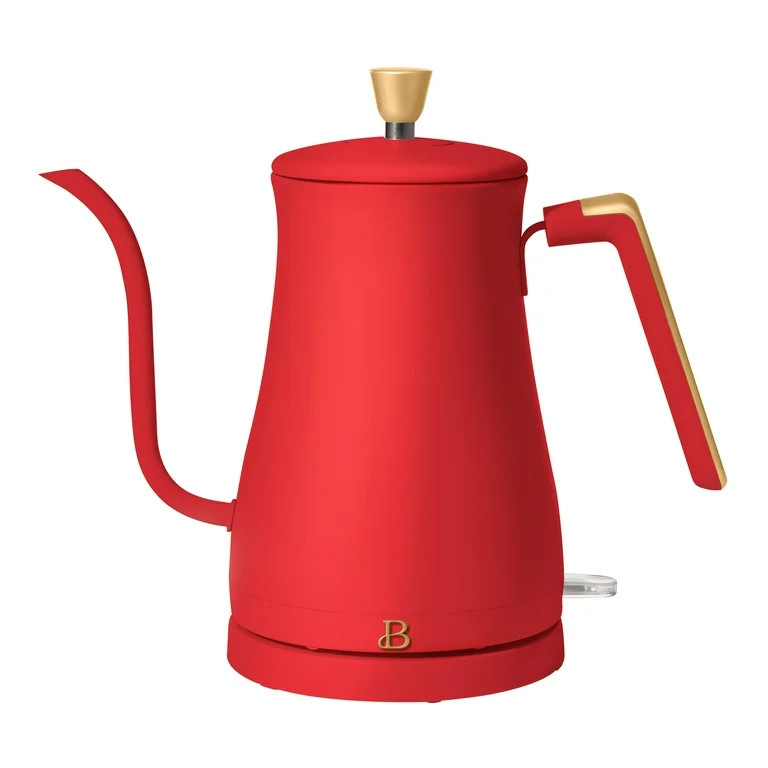 Beautiful 1-Liter Electric Gooseneck Kettle 1200 W, Tomato Red by Drew Barrymore | Walmart (US)