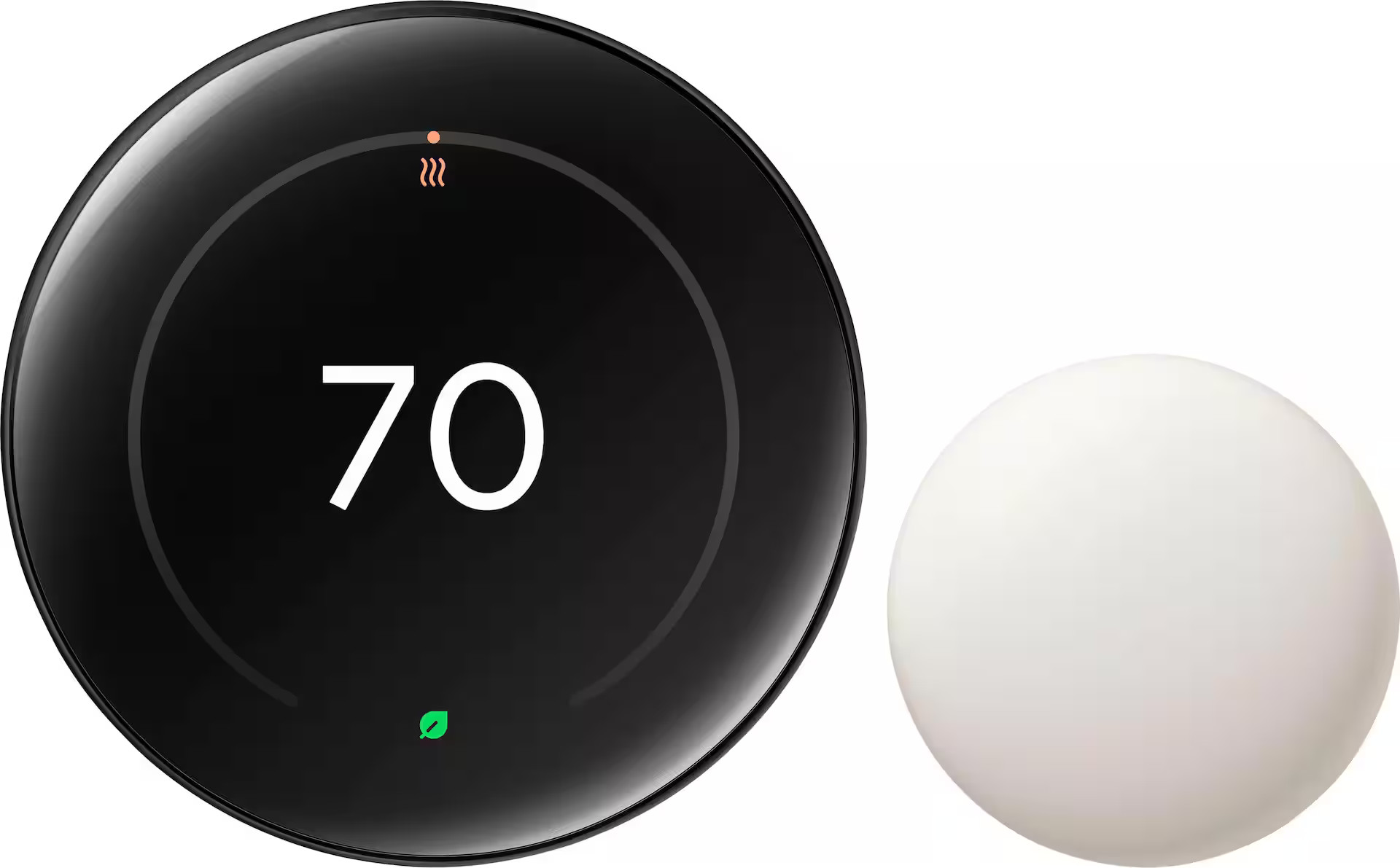 Google Nest Learning Thermostat (4th gen) with Nest Temperature Sensor (2nd gen) Polished Obsidia... | Best Buy U.S.