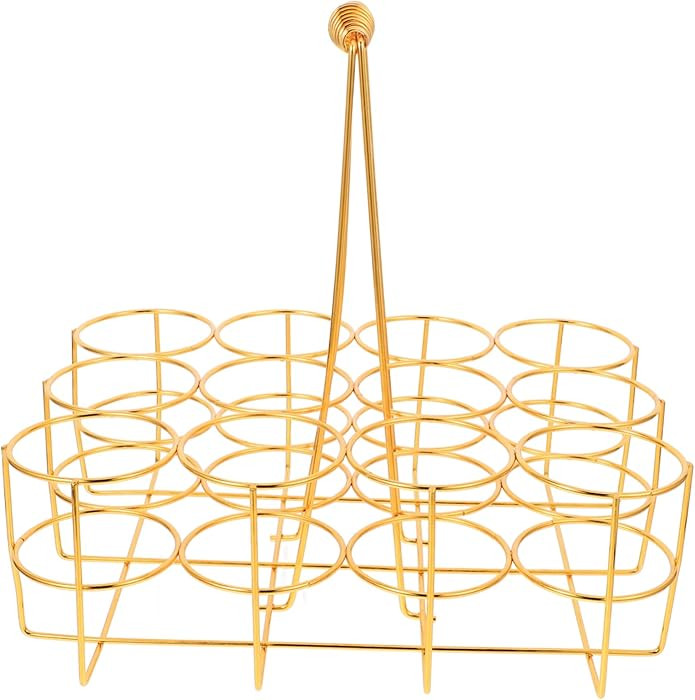 12-Bottle Beer Storage Rack Basket Buckets for Beer Wire Beverage Carrier | Amazon (US)