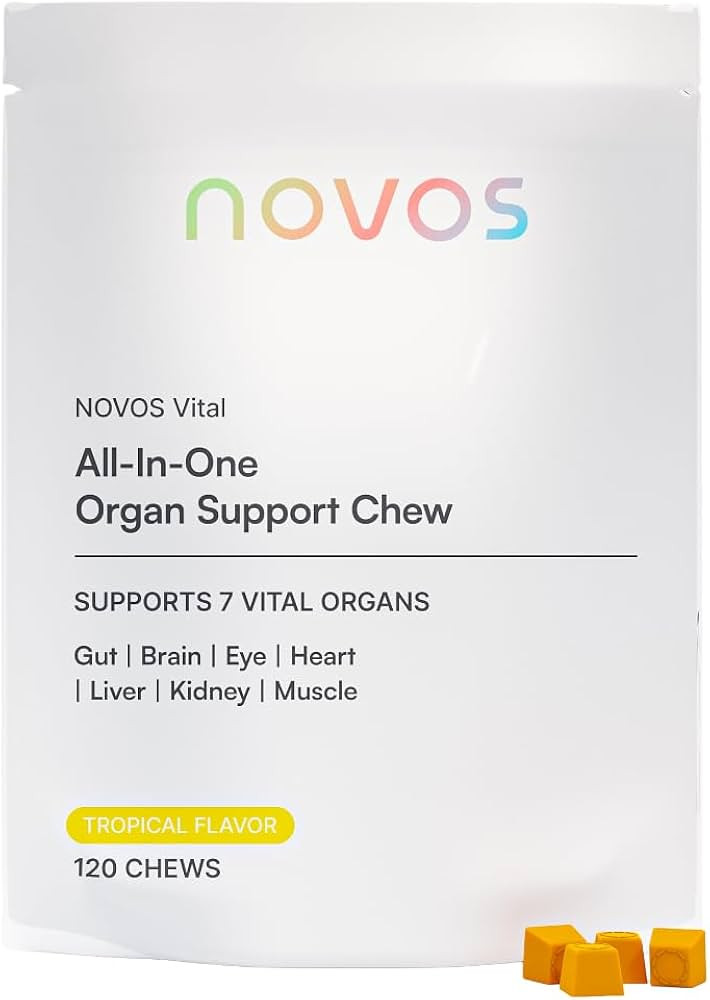 Novos Vital Nutritional Supplement Chews for Organ Liver, Brain, Eyes, Heart, Gut Support - Natto... | Amazon (US)
