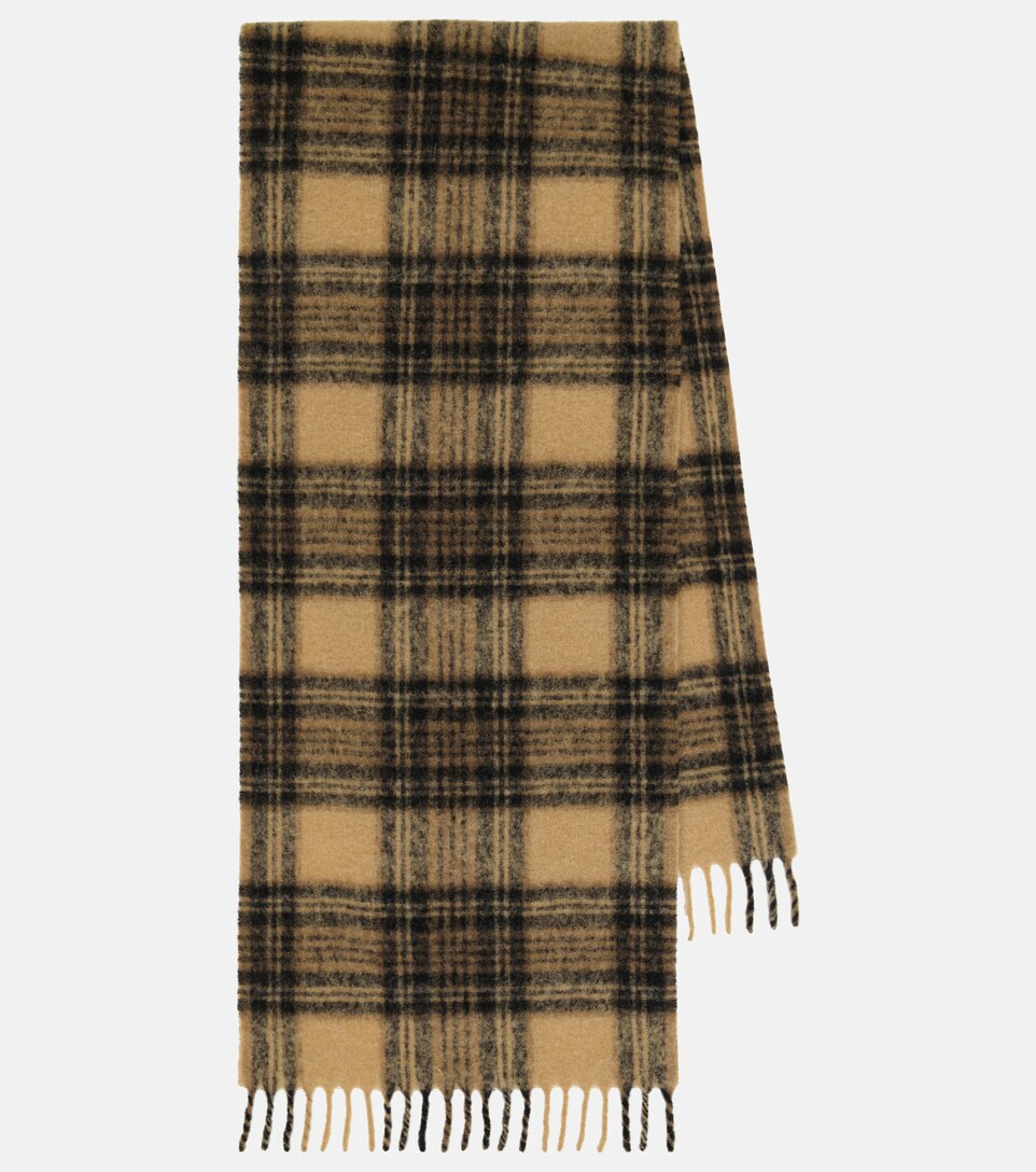 Checked mohair-blend scarf | Mytheresa (US/CA)