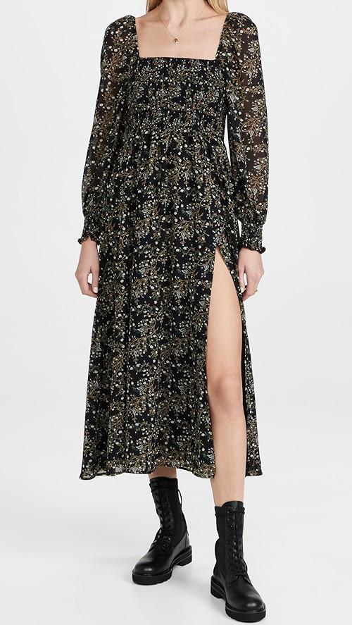 o.p.t Classic Smocked Maxi Dress | SHOPBOP | Shopbop