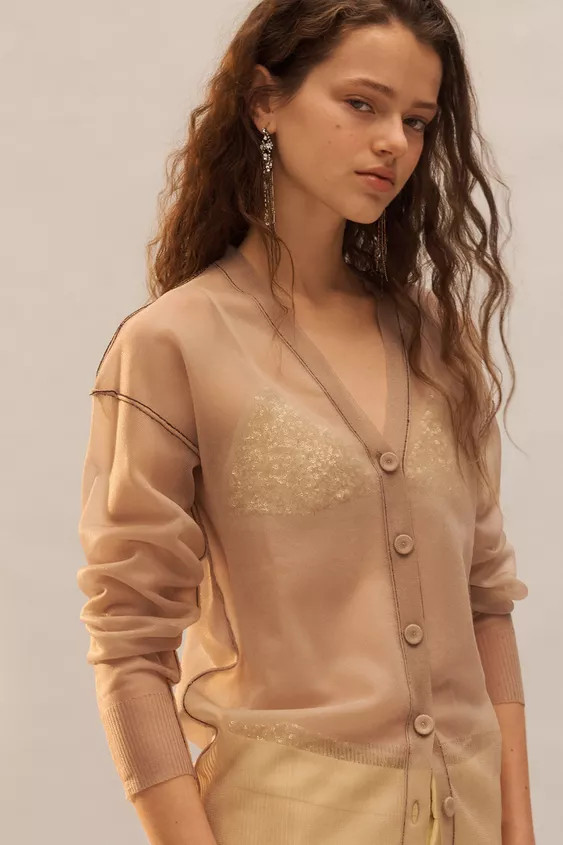 LIMITED EDITION SHEER KNIT CARDIGAN | Zara US