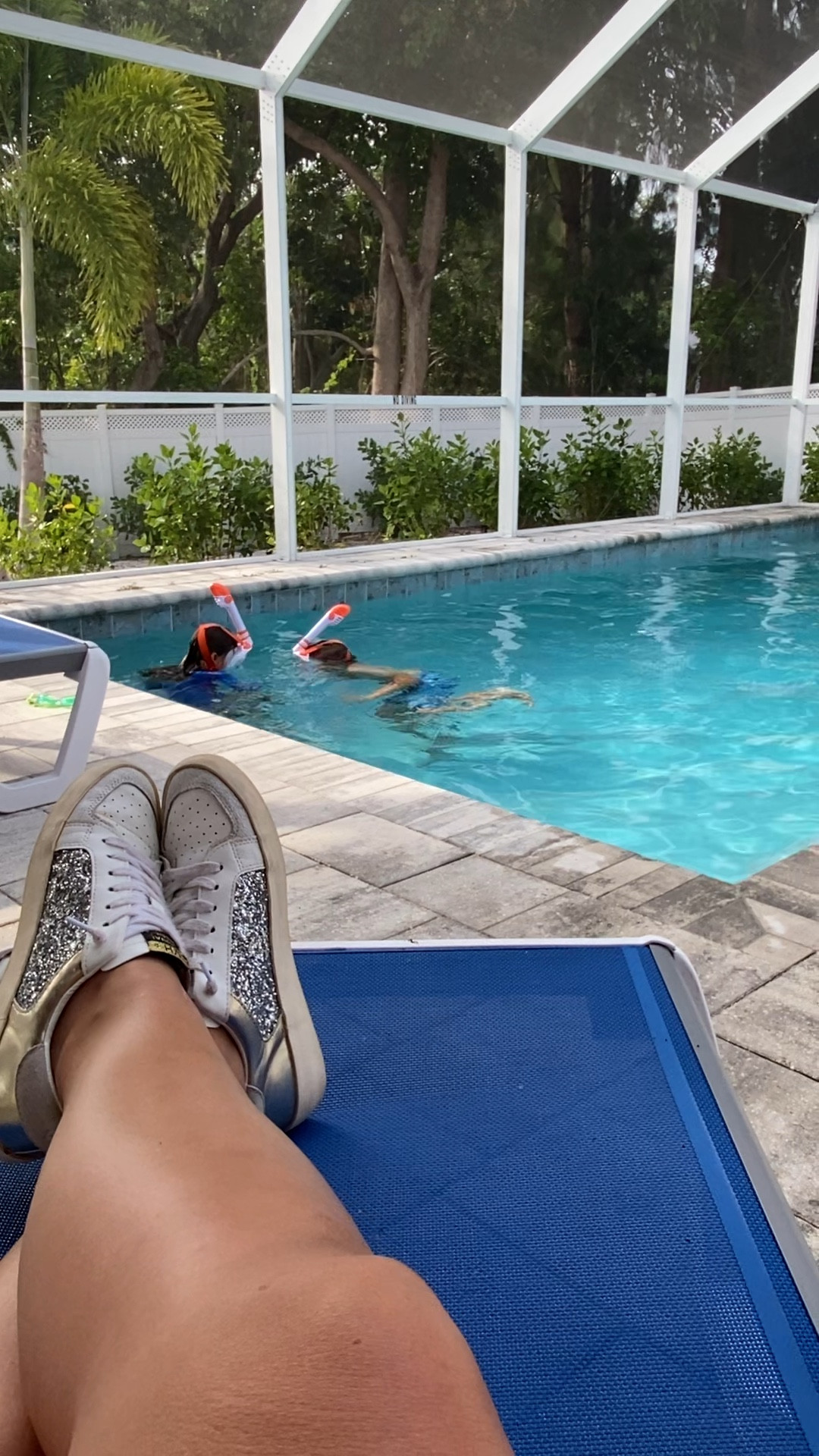 Testing out their face mask snorkels before we head to the beach. They come in adult sizes too. The kids are wearing a size XS.

#LTKswim #LTKkids #LTKunder50
