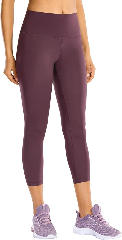CRZ YOGA Women's Hugged Feeling Training Leggings 21 Inches - High Waisted Compression Capris Ath... | Amazon (US)