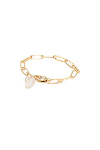 Ettika Pearl Bracelet in Gold from Revolve.com | Revolve Clothing (Global)