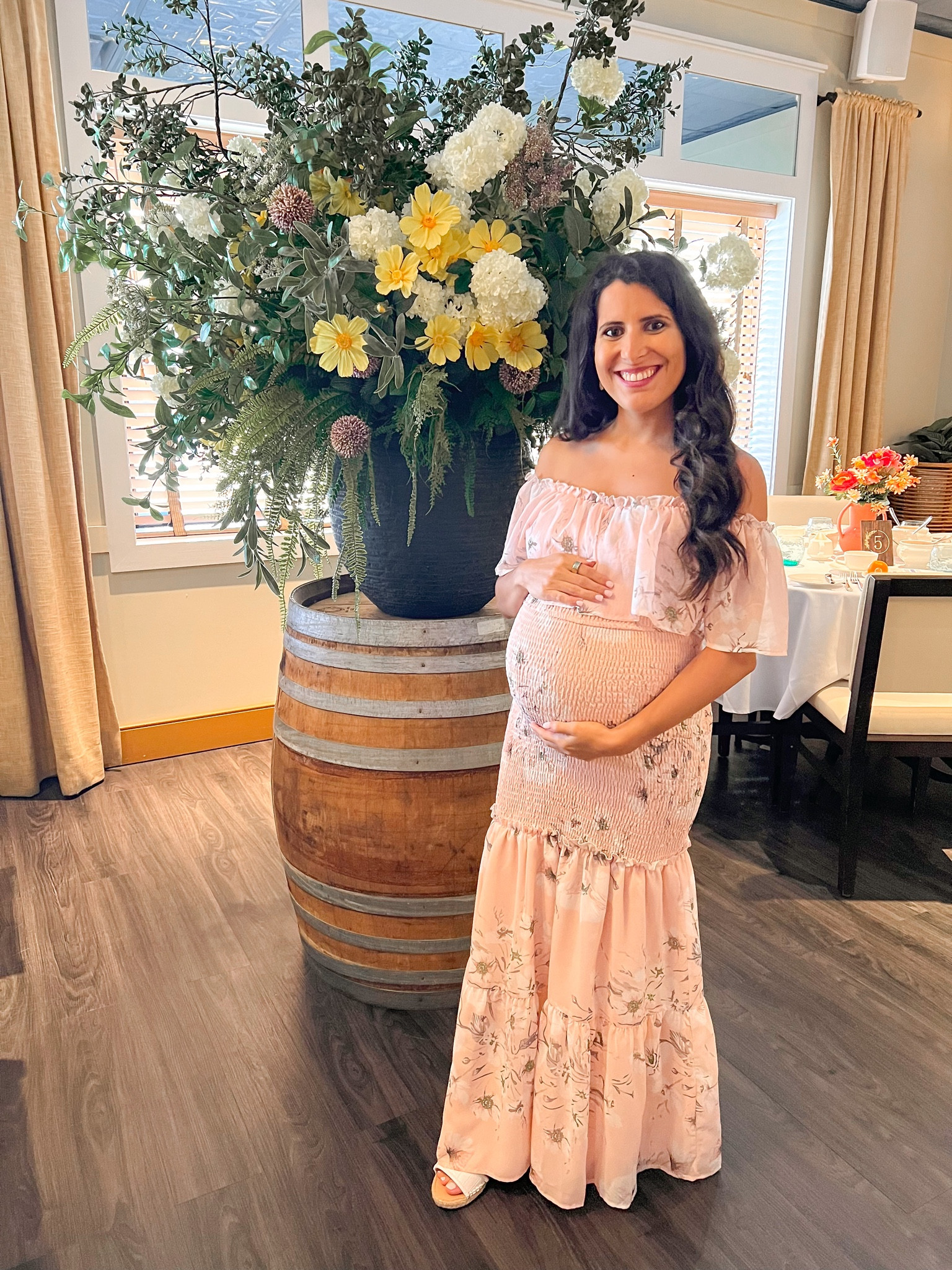 Pink Baby Shower Dress / Bump Friendly Dress for events 

#LTKstyletip #LTKbump #LTKparties