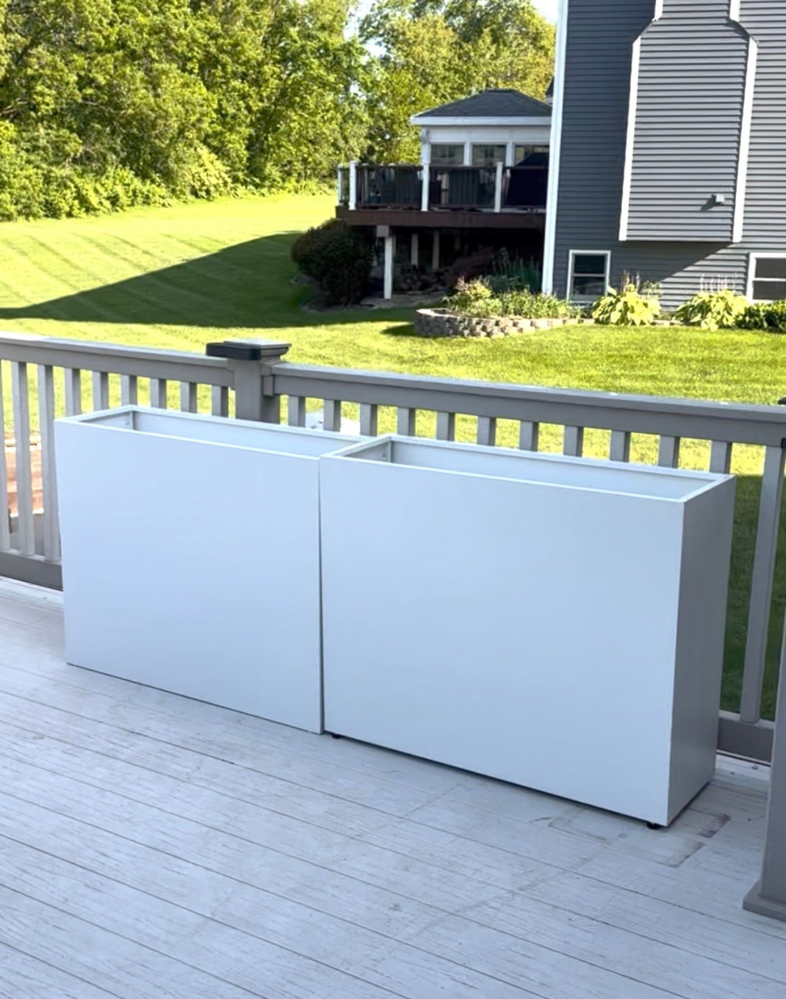 Tall White Metal Planters 

#LTKHome