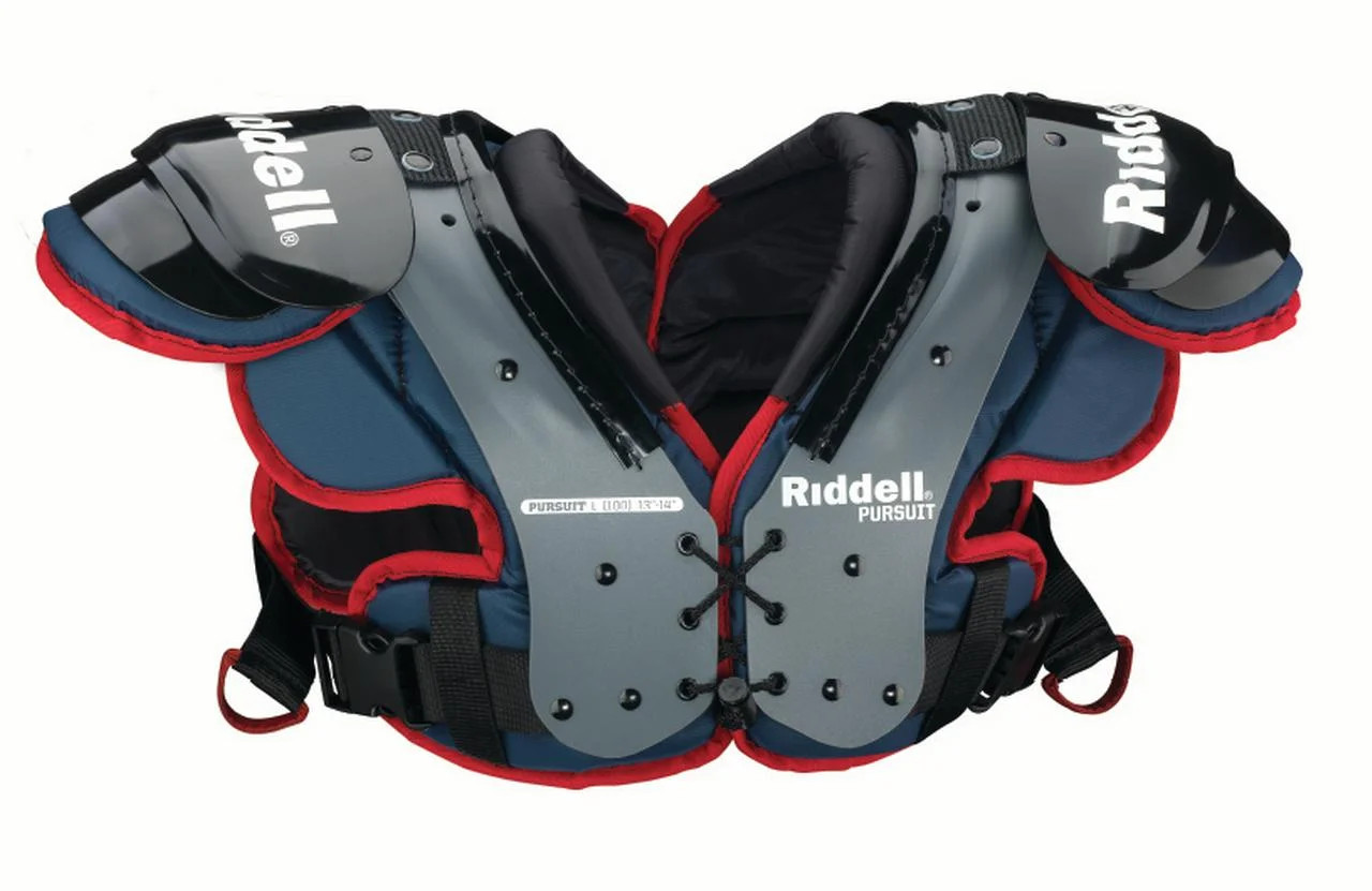 Riddell Pursuit Youth Football Shoulder Pad, Blue/Red, Small | Walmart (US)