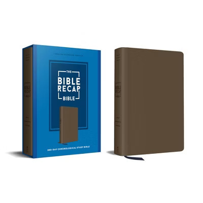 The Bible Recap 365-Day Chronological Study Bible - by  Tara-Leigh Cobble (Leather Bound) | Target