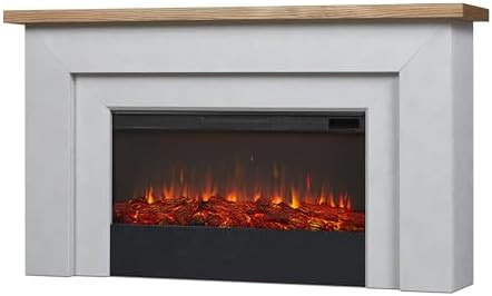Real Flame Malie 68" Landscape Electric Fireplace with Mantel for Living Room or Bedroom, Replace... | Amazon (US)