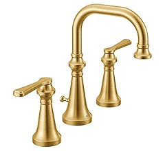 Moen TS44103BG Colinet Traditional Two Widespread High-Arc Bathroom Faucet with Cross Handles Val... | Amazon (US)
