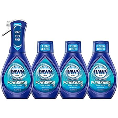 Dawn Powerwash Spray Starter Kit, Platinum Dish Soap, Fresh Scent, 1 Starter Kit + 1 Dawn Powerwash  | Amazon (US)