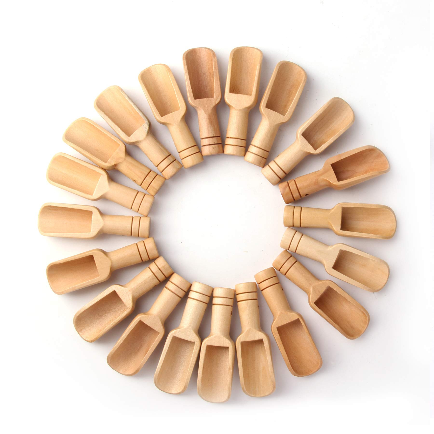 Small Wooden Scoops, Little Wooden Spoons for Jars,Bath Salts(12PCS)3 inches long | Amazon (US)