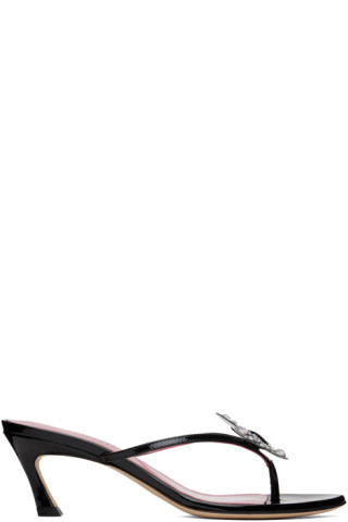 SSENSE Exclusive Black Butterfly 119 Heeled Sandals | SSENSE