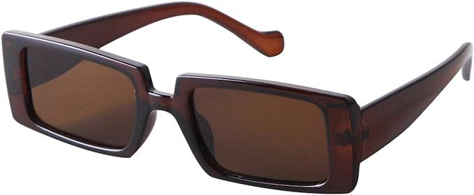 SORVINO Vintage Rectangle Sunglasses for Women Retro Fashion Sun Glasses Shades (Brown Frame/Brow... | Amazon (CA)