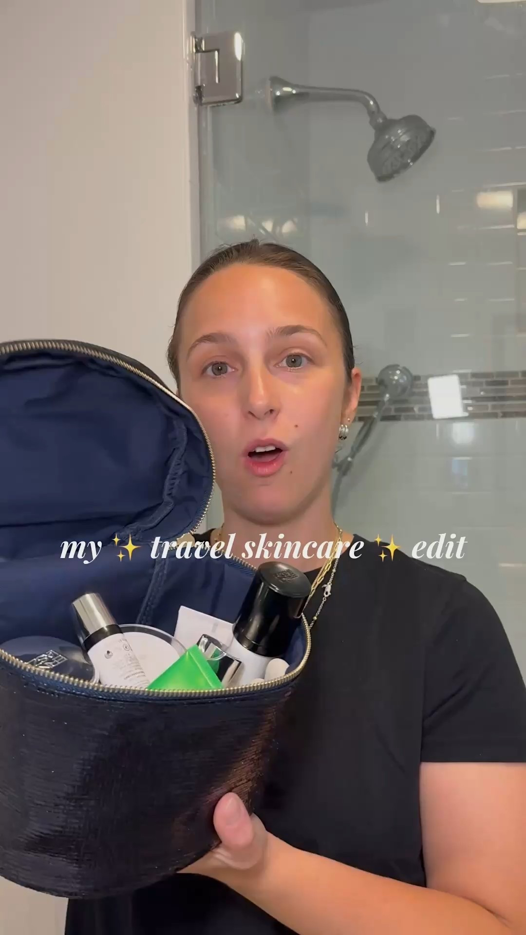 Products:

tata harper regenerating cleanser 
dr diamonds metacine plasma serum
erno laszlo timeless skin serum
mutha no. 1 serum vitamin C (will resume testing this week!)
skinfx triple lipid eye cream
Erno Laszlo day & night intensive eye cream duo 
murad Retinal ReSculpt Overnight Cream
Erno Laszlo hydra therapy sleep mask 


My skincare non-negotiables, even for a week away ✨ These are the products I pared down to for travel — simple, effective, and still luxe enough to feel like me.

#LTKBeauty